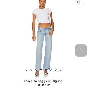 NEW without tags EB Denim low rise baggy size 24 color laguna